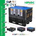 large plastic pallet storage container